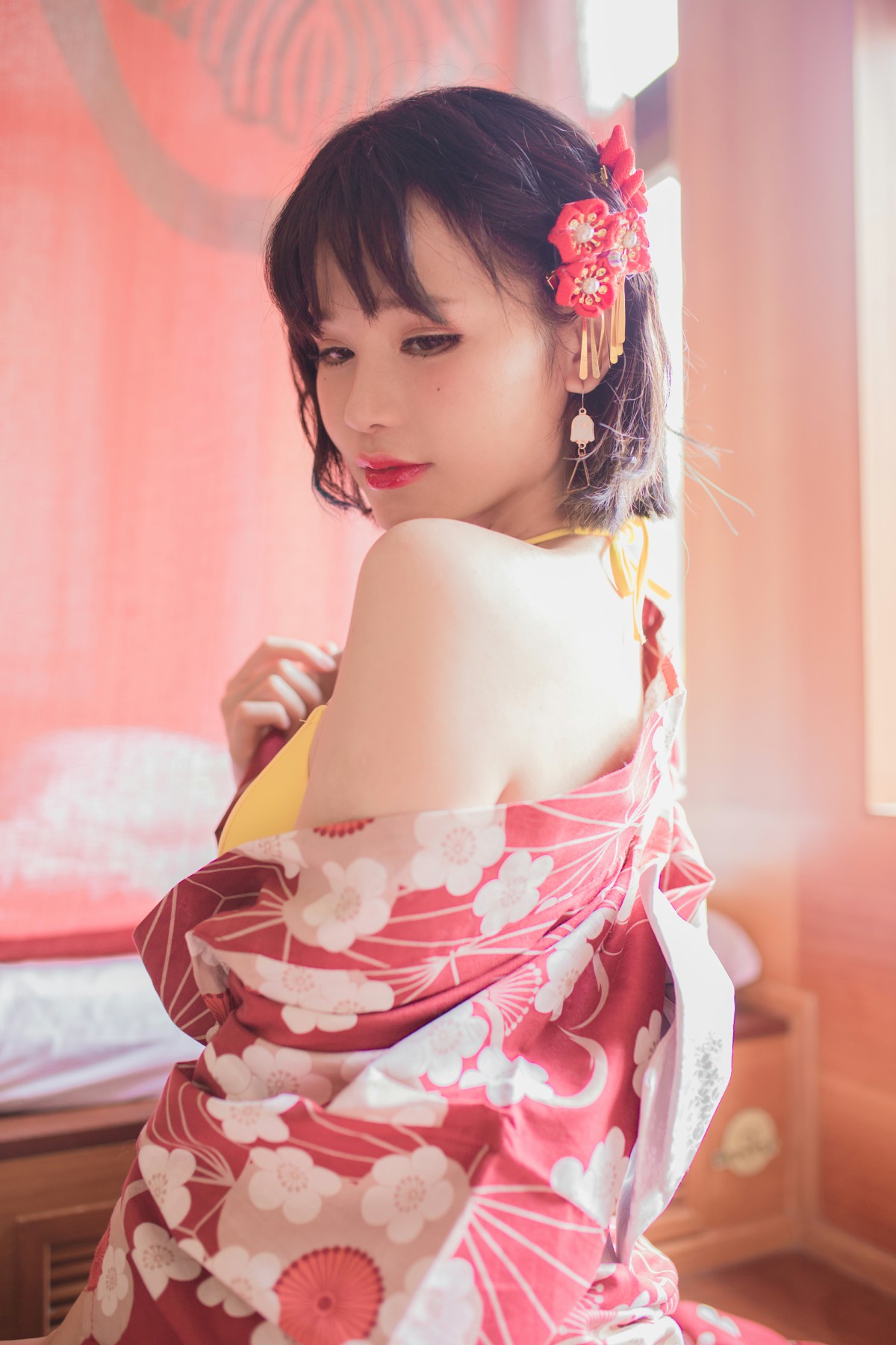 性感人气COSER Yoko宅夏Cos – 妹汤物语(和服)